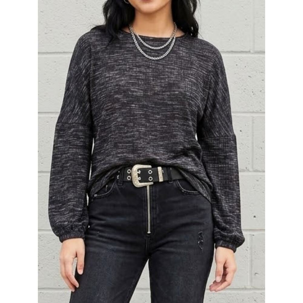 JUICY COUTURE Ribbed Bell Sleeve Top M NWT | Y2K Soft Girl Top